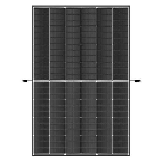 Trina Vertex S+ N-Type Dual Glass 465W - Triple-Cut 1500V Black Frame Solar Panel