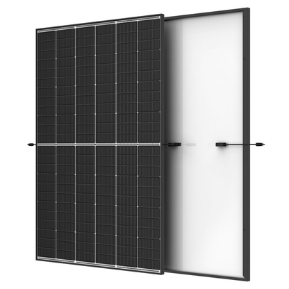 Trina Vertex S+ N-Type Dual Glass 465W - Triple-Cut 1500V Black Frame Solar Panel