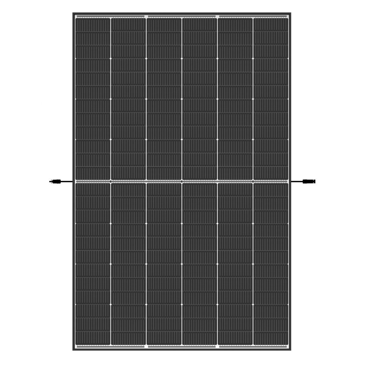 Trina Vertex S+ N-Type Dual Glass 470W - Triple-Cut 1500V Black Frame Solar Panel